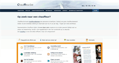 Desktop Screenshot of chauffeur.be